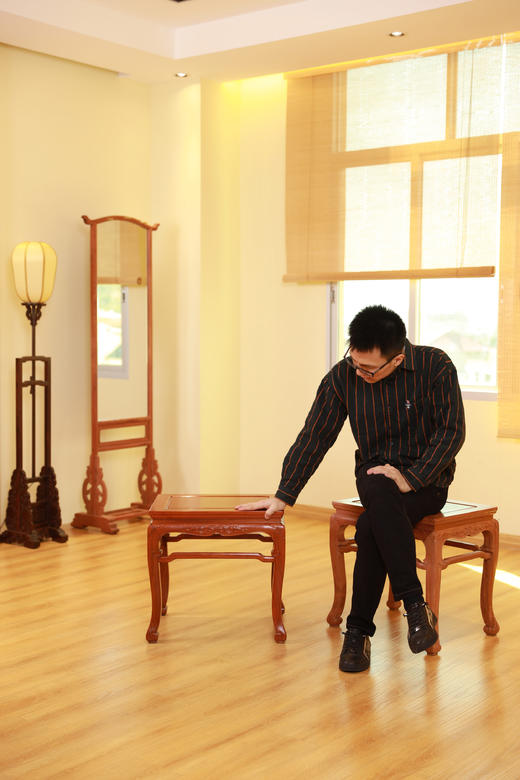 红桥红  家具严选  缅甸花梨(大果紫檀）  【51 三弯腿罗锅枨 方凳】 商品图5