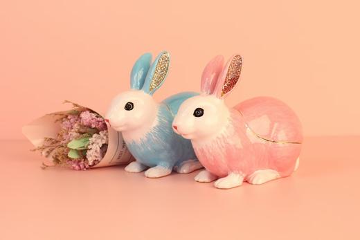 D-JH-AB 贺岁兔 锌金钻首饰盒 商品图0