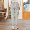 Famecoco范可儿浅色复古牛仔裤女直筒春季修身铅笔小脚裤FAB1GA019 商品缩略图2