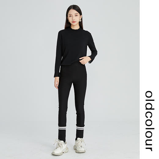 oldcolour2022冬季新款通勤时尚设计感修身显瘦休闲裤女 商品图2
