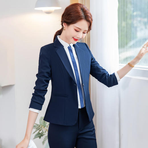 罗蒙女士春秋款小西装外套休闲通勤职业百搭单西服上衣外套 商品图5