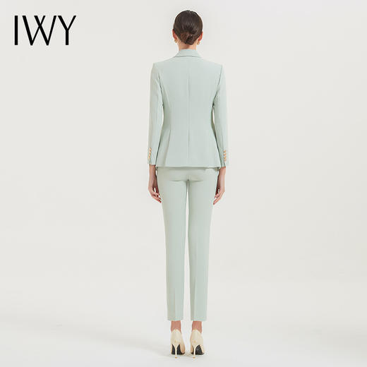 IWY/浅绿色时尚西装外套女通勤美容院上班工作服气质女神范高端职业装CP11385 商品图3