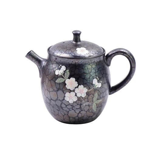 日本进口常滑烧日式泡茶壶 昭龙作手工天目秞后手急须壶 商品图0