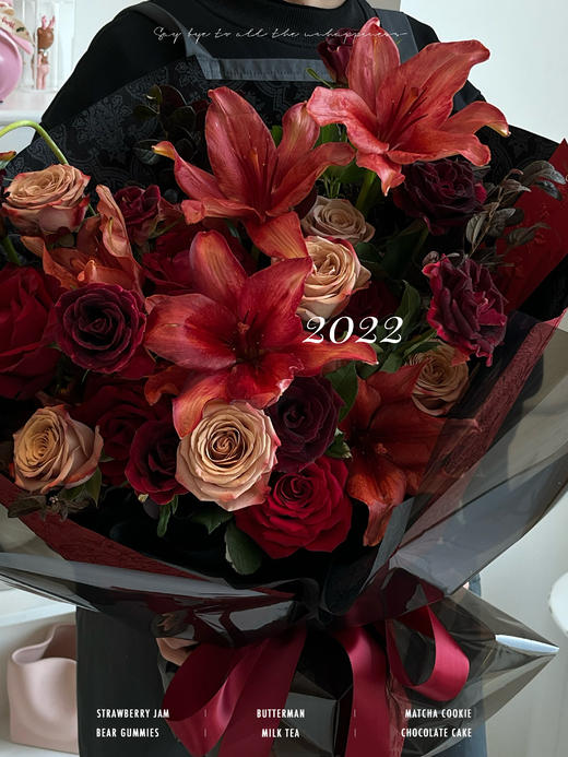 红宝石百合 · 花束 商品图0