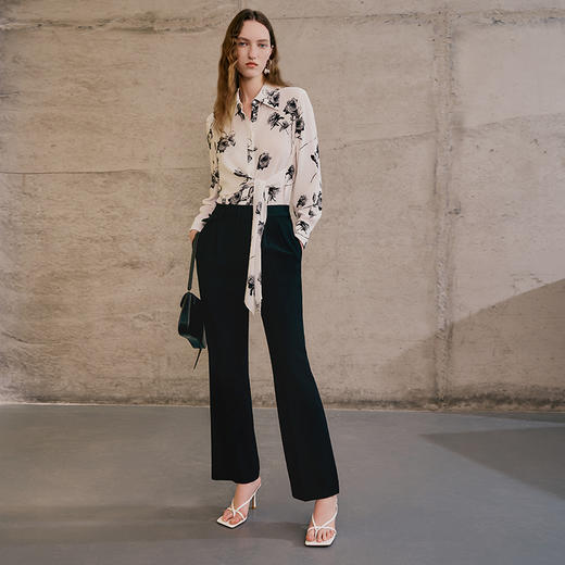 EITIE爱特爱春季新款简单大方显瘦裤子7305005 商品图1