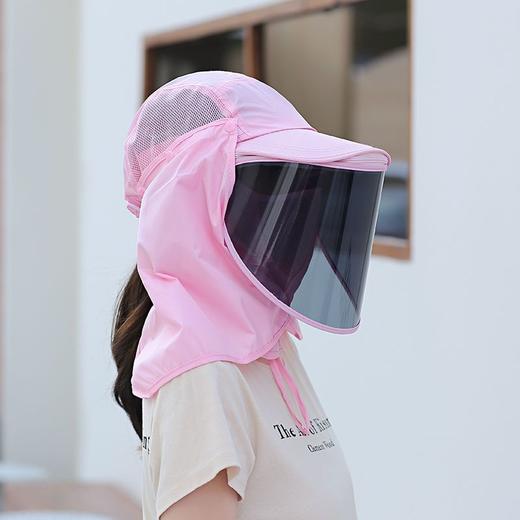 【防飞沫面罩帽】春夏全方位防晒帽 防紫外线面罩男女户外骑车 商品图4