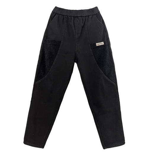 HR WY81359松紧腰显瘦有型加绒休闲保暖裤 商品图4