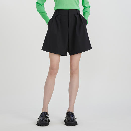 谜底西装短裤女2023春季新款高级质感A字型宽松短西裤女231MK0038 商品图3