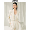 VIMAGE纬漫纪春季新款短款香槟白色外套V1903522 商品缩略图5