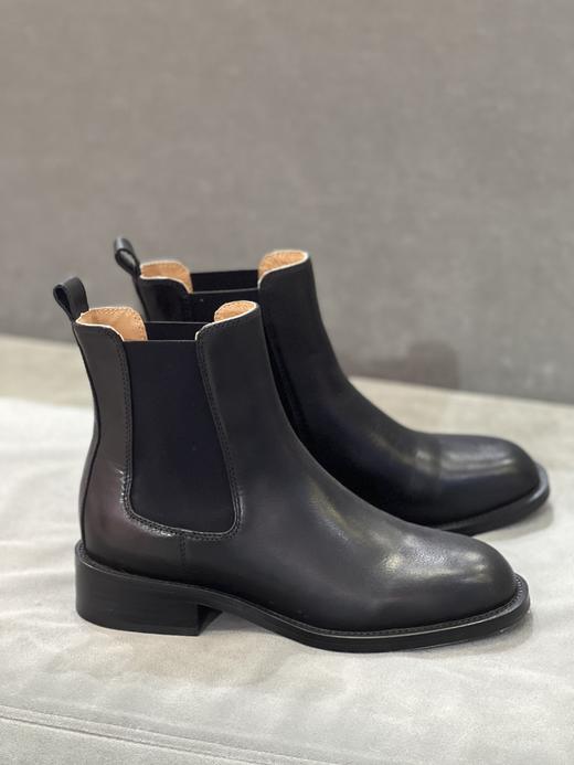 IUIU SECOND 2022新款百搭圆头低跟切尔西短靴U22DS44721 商品图3