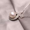 银925淡水珍珠链坠 10-11mm 白 103599 商品缩略图1