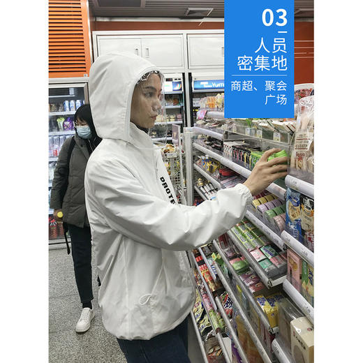 【防飞沫面罩服】防尘防飞沫隔离衣可重复使用拆卸 商品图2