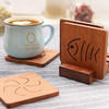 达乐丰隔热垫实木锅垫厨房家用防烫耐热杯垫卡通款 商品缩略图3