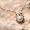 银925淡水珍珠链坠 10-11mm 白 103599 商品缩略图5