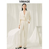 VIMAGE纬漫纪春季新款短款香槟白色外套V1903522 商品缩略图1