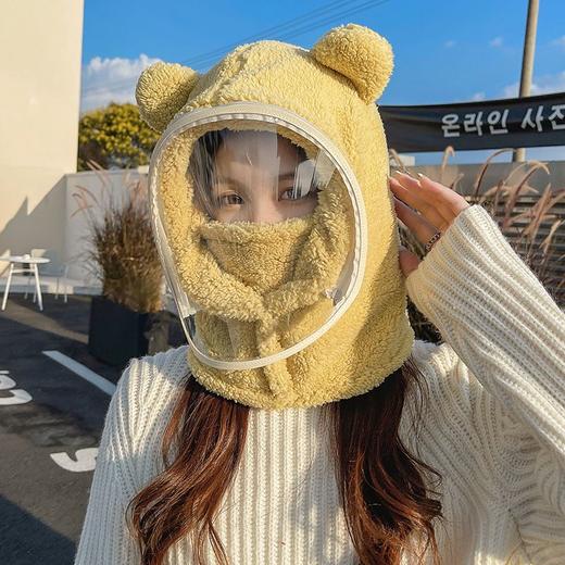 【防飞沫面罩帽】帽子女冬季保暖女款骑车防风防护面罩 商品图2