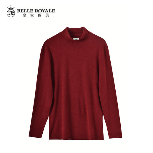 【秒杀品，不退不换！】皇家丽美半高领长袖t恤男士秋冬保暖打底衫中领BNN8073 商品图4