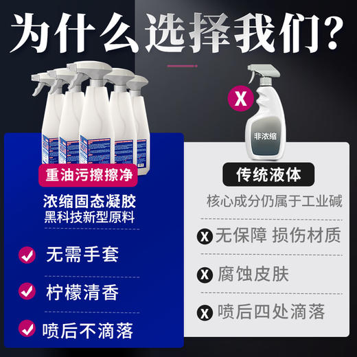 白倍极 厨房重油污擦擦净500g/瓶*2瓶[福利品] 商品图1