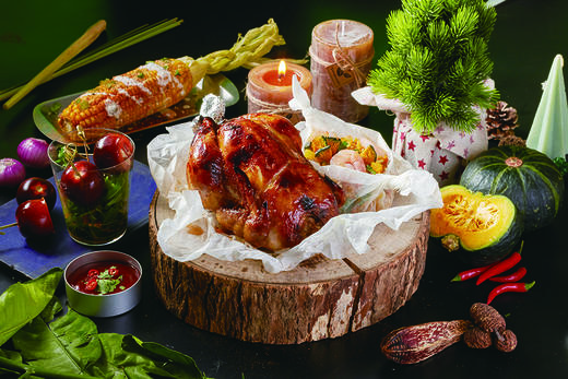 泰式柠檬香叶菠萝饭烤鸡 商品图0