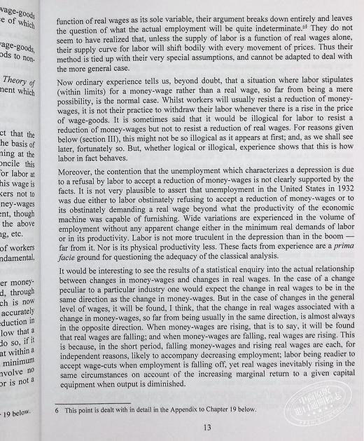【中商原版】就业 利率及货币通论 The General Theory of Employment Interest and Money 英文原版 John Maynard Keynes 商品图6