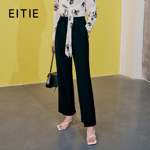 EITIE爱特爱春季新款简单大方显瘦裤子7305005 商品图0