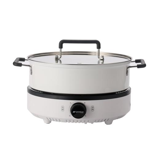 SANSUI日本山水 多功能可分离锅身电火锅 KS-130C 白色 4L 商品图5
