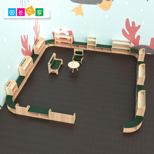 绘本区角 圆桌产品 幼儿园玩具桌子小圆桌茶几 商品图2