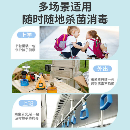 inWEJIA 迷你款杀菌湿巾5提（40包）[福利品] 商品图4