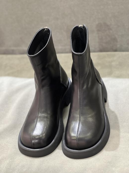 IUIU SECOND 2022新款净面圆头后拉链切尔西靴短靴U22DS44761 商品图0