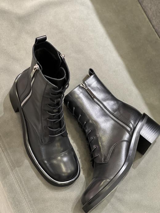 IUIU SECOND 新款时尚方圆头双侧拉链马丁靴U21DS46261 商品图1