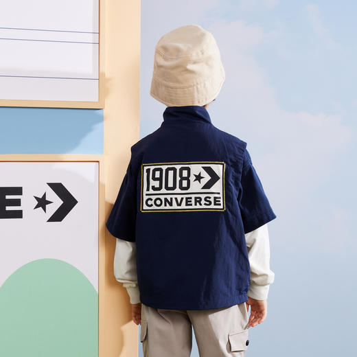CONVERSE 春 大童 小童 马甲 CNVB-VE-D588 商品图3