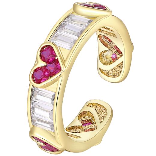 ZEGL爱心戒指女小众设计高级感指环2022年新款时尚个性开口食指戒 商品图2