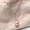 银925淡水珍珠吊珠链 9-10mm 白 104625 商品缩略图5