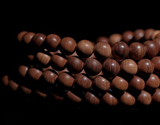 【青山特惠】0.8*108颗印度迈索尔正区黑肉级老山檀手串 L31 商品图5