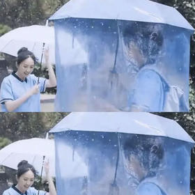 【防飞沫隔离伞】明星同款雨伞三折伞折叠全身雨衣