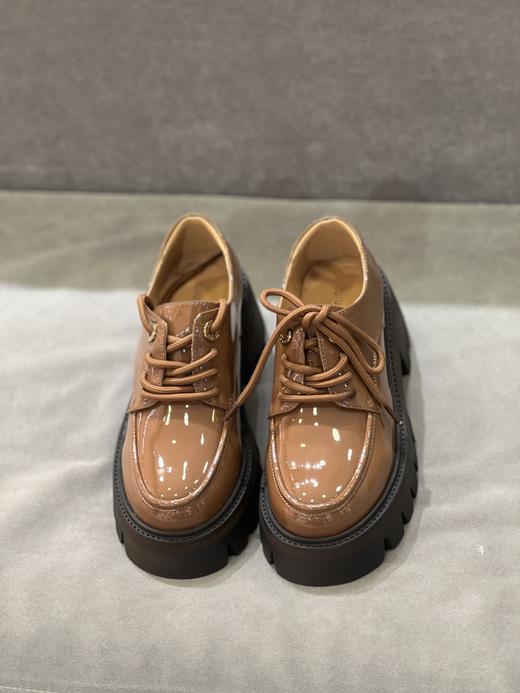 IUIU SECOND 2022新款学院风厚底系带乐福鞋U22CM37641 商品图1