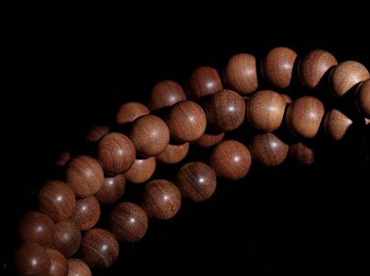 【青山特惠】0.8*108颗印度迈索尔正区黑肉级老山檀手串 L31 商品图3