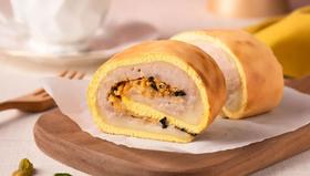  虎皮麻薯蛋糕卷 ——新良水磨糯米粉&玉米淀粉