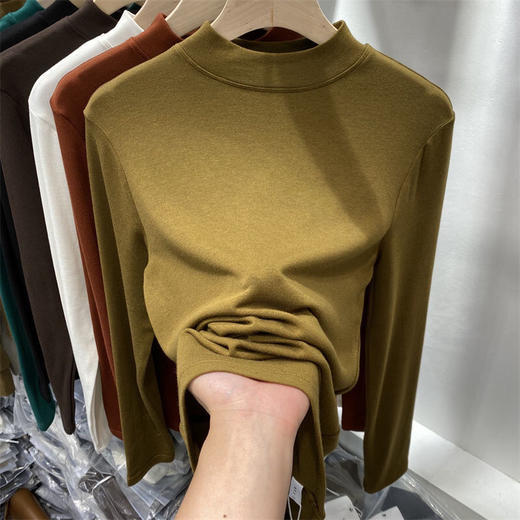 亲肤婴儿绒一体绒加绒加厚打底衫 商品图6