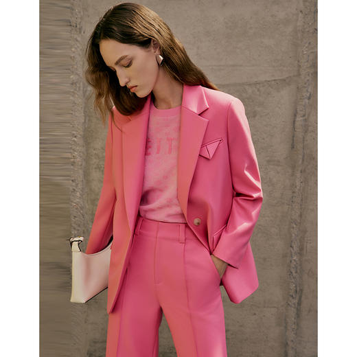 EITIE爱特爱春季新款粉色时尚外套7303006 商品图3