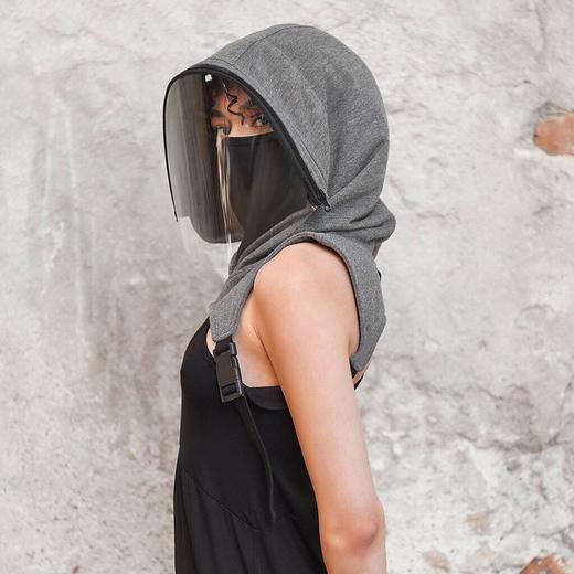 【防飞沫面罩帽】摇滚哥特忍者帽同款 连帽可拆卸透气防护罩面罩 商品图3