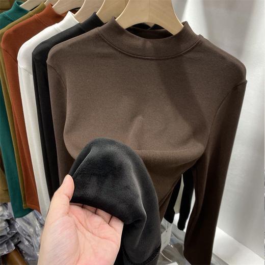 亲肤婴儿绒一体绒加绒加厚打底衫 商品图1