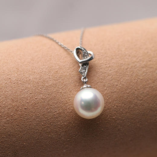 金18K海水珍珠吊坠 8.5-9mm 白 70971 商品图2