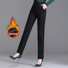 加绒加厚松紧腰直筒裤，弹力高腰显瘦保暖裤TYWF8965 商品缩略图2