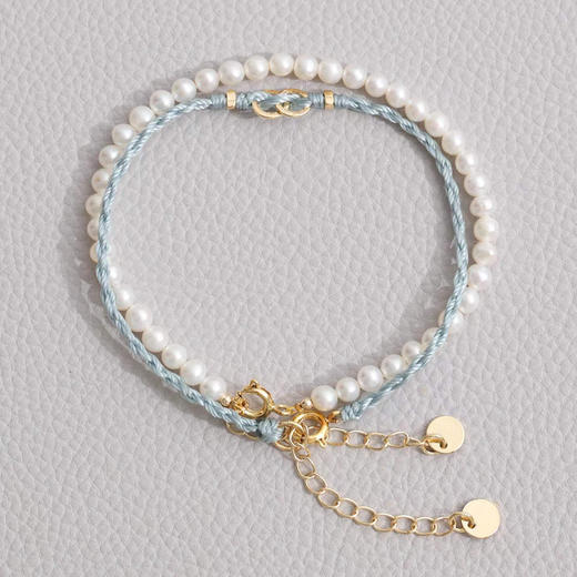 【采购专享】宫里的世界 七夕同心环珍珠双层手链 商品图0