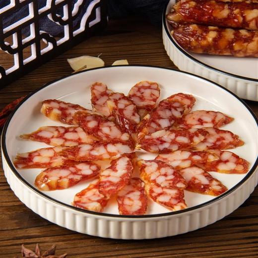 今余年陈皮腊肠，五年陈香二肥八瘦，地道广式风味，煲仔饭清蒸小炒多种花式做法#年货必选【非遗新会陈皮与舌尖3广式腊肠的融合 3斤礼盒装】 商品图7