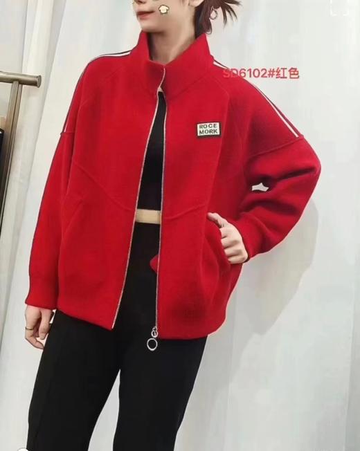 女半竖条袖外套6102 商品图0