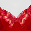 贝佳人正品无袖吊带睡裙石榴红连衣裙家居服蝴蝶性感睡衣 商品缩略图3