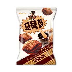 好丽友 乌龟型玉米膨化片巧克力味80g 