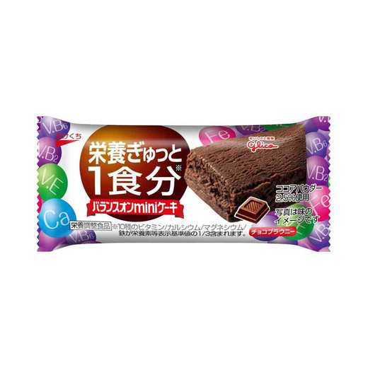 【8件装】Glico 格力高balanceon 口感温润营养蛋糕饼干巧克力布朗尼味 1个 商品图0